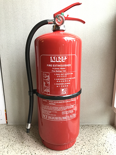 9L水劑滅火筒 - 消防處認可 適合紙布木材火警